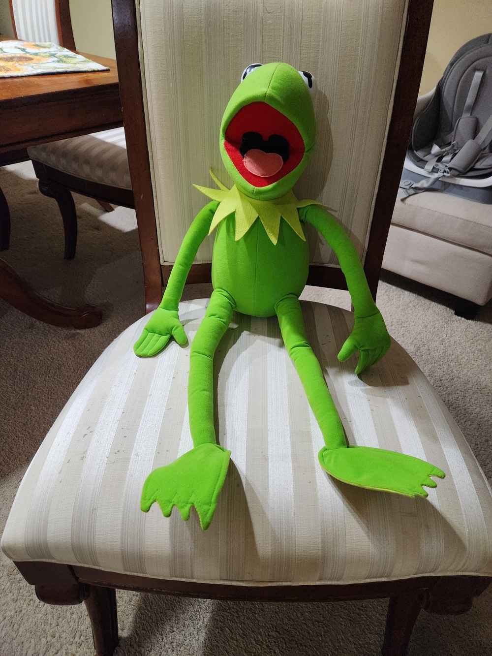 Vintage Nanco 28 Inch Kermit the Frog Plush — Bright Green Character Plush Toy